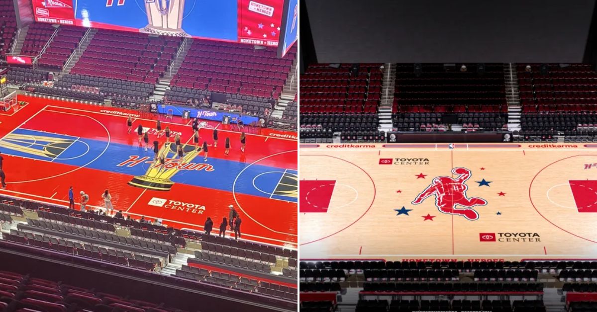 Houston Rockets Nba In Season Tournament Court Has Fans Demanding Dunk
