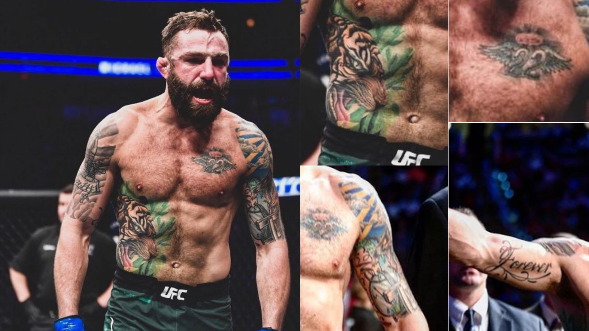 Tiger Tattoo And Other Inks On Michael Chiesa And The Meanings Behind Them Sportsmanor