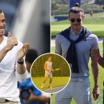 Gareth Bale practising tennis and Novak Djokovic