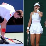 L: Andy Murray; R: Katie Boulter and Alex de Minaur