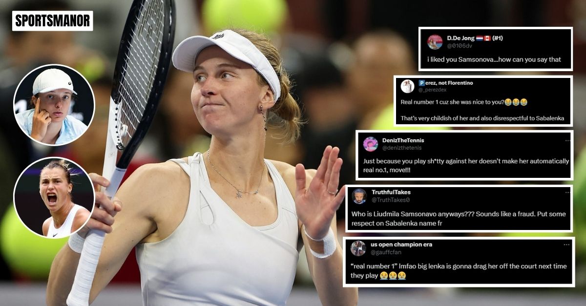 Liudmila Samsonova faces criticism for calling Iga Swiatek true World No. 1 over Aryna Sabalenka.