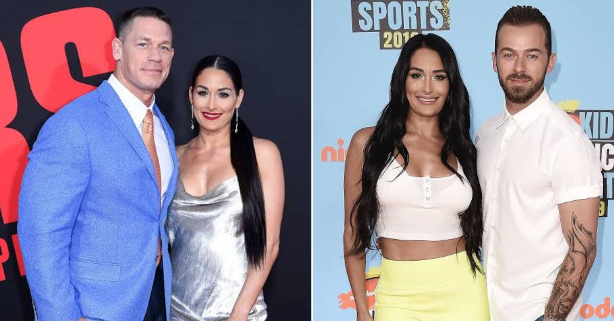 Nikki Bella with John Cena and her husband