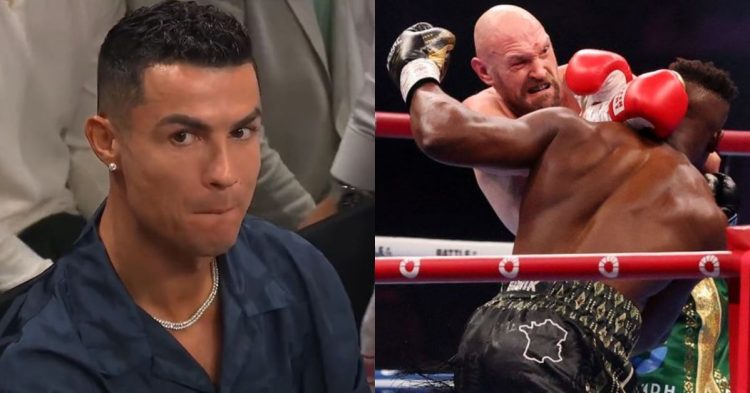 Breakdown on the reports about Cristiano Ronaldo being booed off in the Battle of Baddest between Tyson Fury and Francis Ngannou.