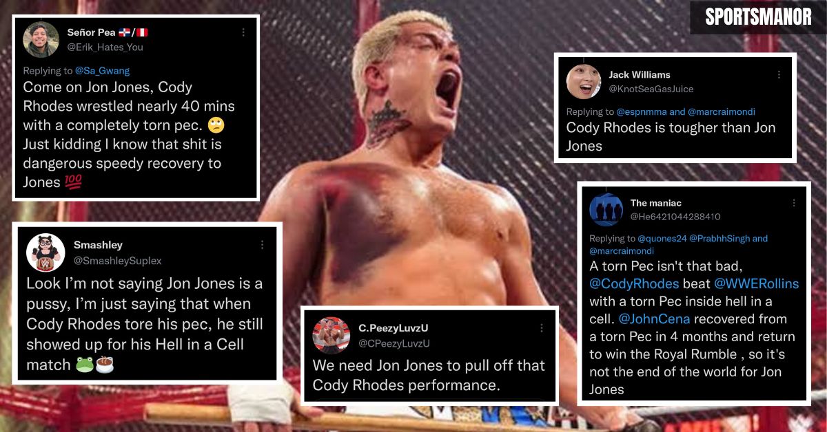 fans compare Cody Rhodes to Jon Jones