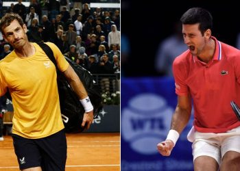 Andy Murray and Novak Djokovic. (Credits- Reuters/ Gugleielmo Mangiapane, AFP)