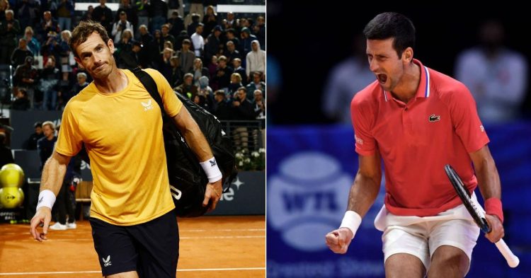 Andy Murray and Novak Djokovic. (Credits- Reuters/ Gugleielmo Mangiapane, AFP)