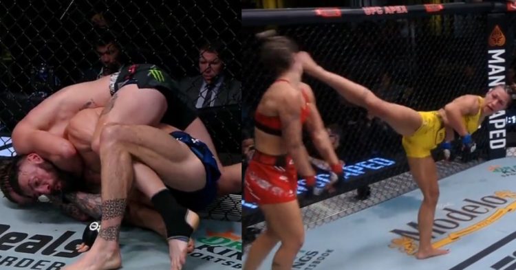 UFC Vegas 82 Brendan Allen vs. Paul Craig(left), Amanda Ribas vs. Luana Pinheiro (right)