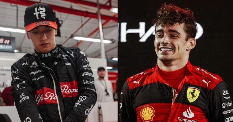 Charles Leclerc has the most hysterical reaction to impeding Guanyu Zhou