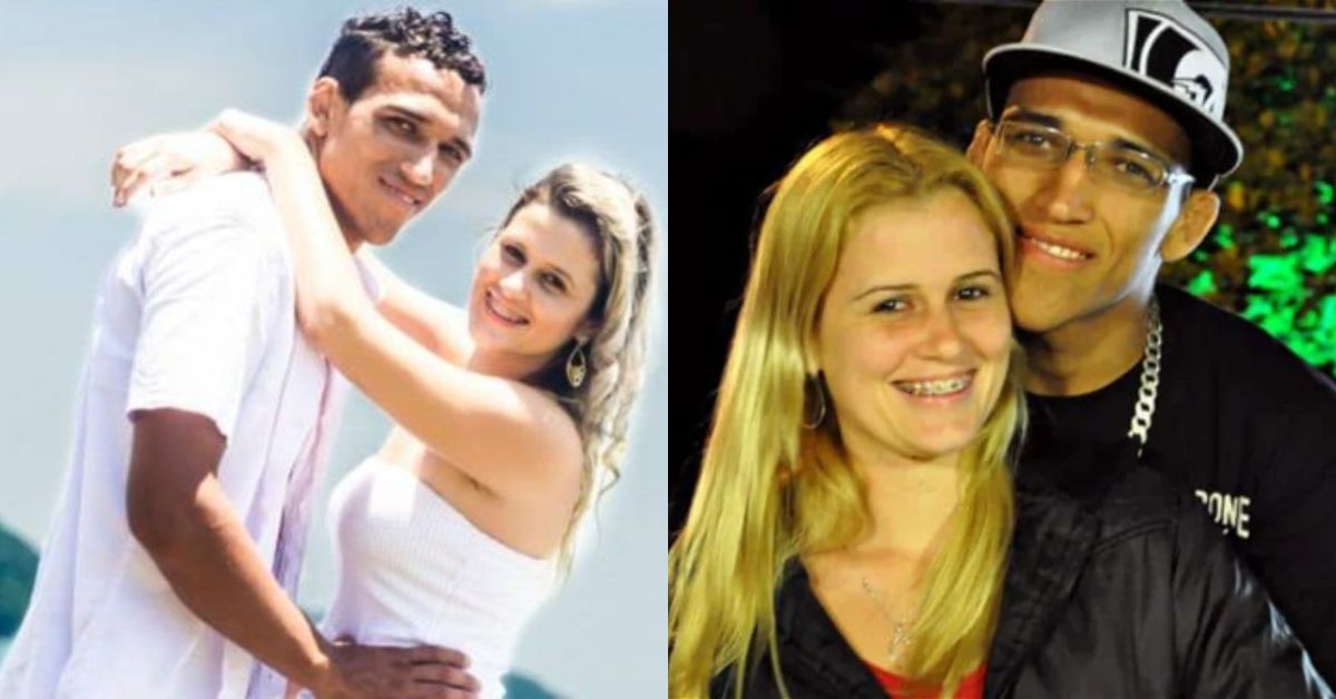 Charles Oliveira with his wife