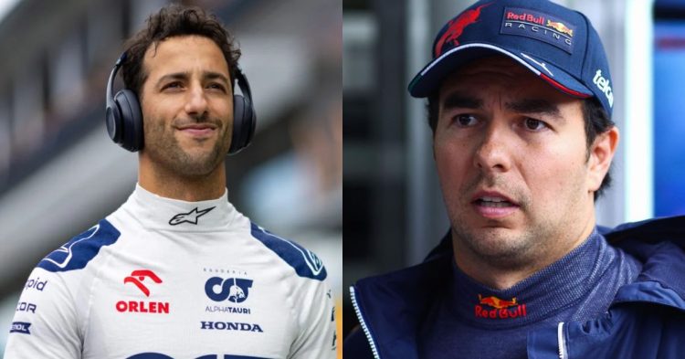 Daniel Ricciardo (left), Sergio Perez (right) (Credits- F1 Oversteer, Eurosport)