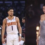 Devin Booker with Kevin Durant and Kendall Jenner