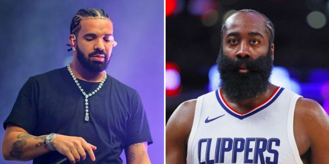 Drake and James Harden (Wireimage and Hoopshype)