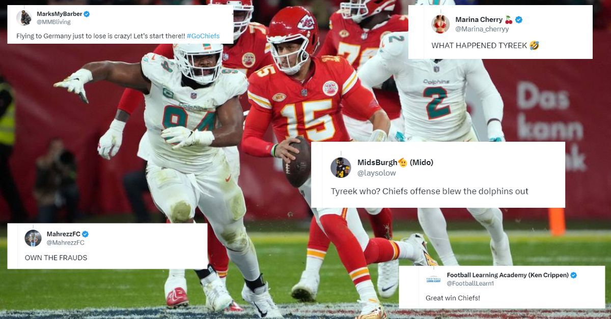 Fans mock Tyreek Hill after the Dolphins' defeat against the Chiefs