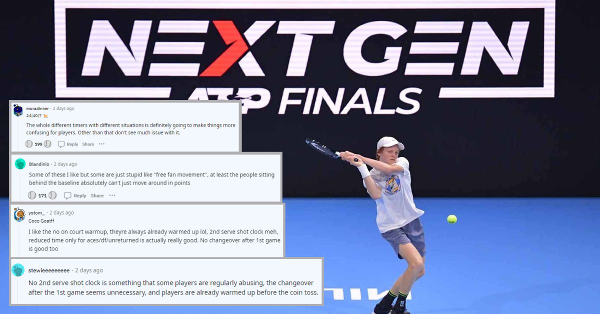 Fans react to 2023 ATP Next Gen Finals rules 
