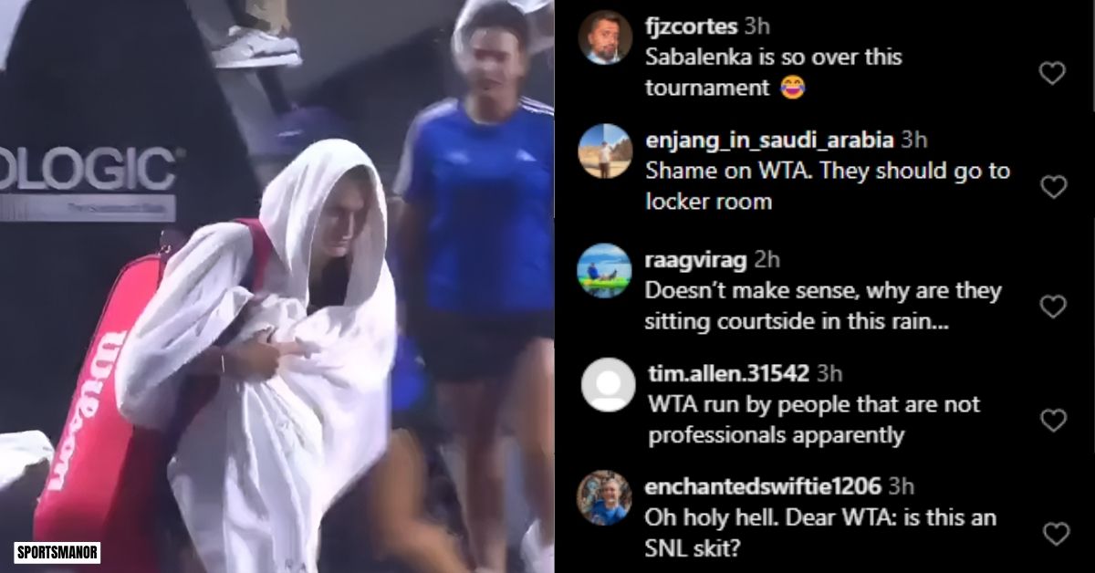 Fans react to Aryna Sabalenka and Elena Rybakina match stop due to rain