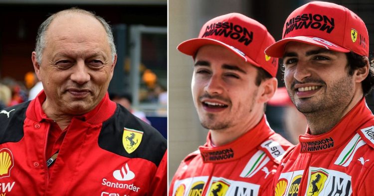 Fred Vasseur happy delighted with Charles Leclerc and Carlos Sainz's performance in Las Vegas. (Credits - Autosport, Total Motorsport)