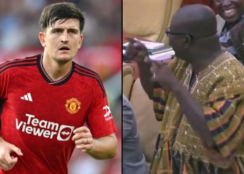 Harry Maguire and Isaac Adongo