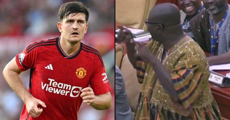 Harry Maguire and Isaac Adongo