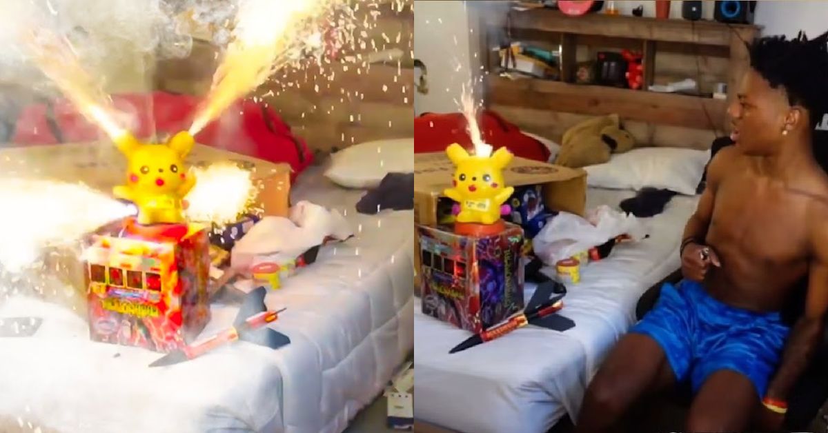 IShowSpeed - Pikachu fireworks 