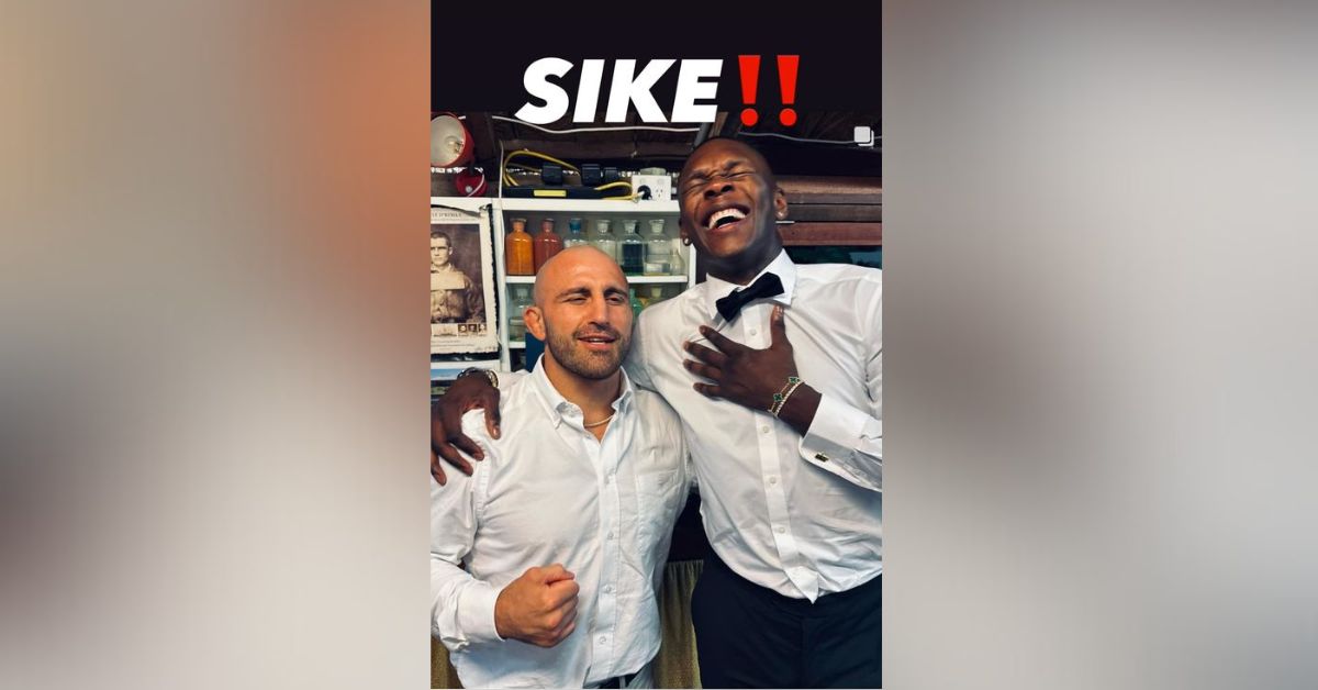 Israel Adesanya Trolled his fans by teasing a match against Alex Pereira