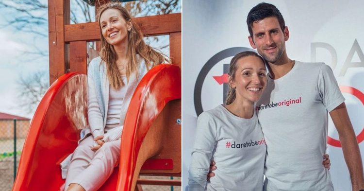Jelena Djokovic and Novak Djokovic