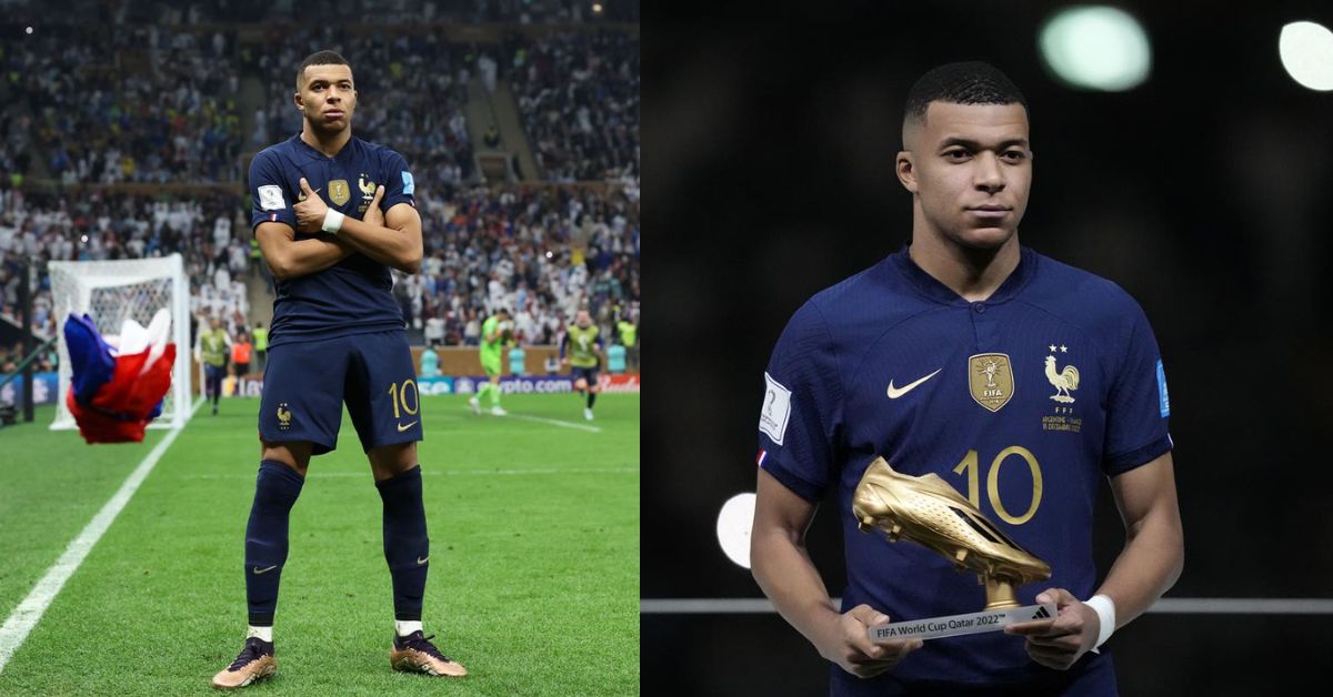 Kylian Mbappe scored a hat trick in the 2022 World Cup final