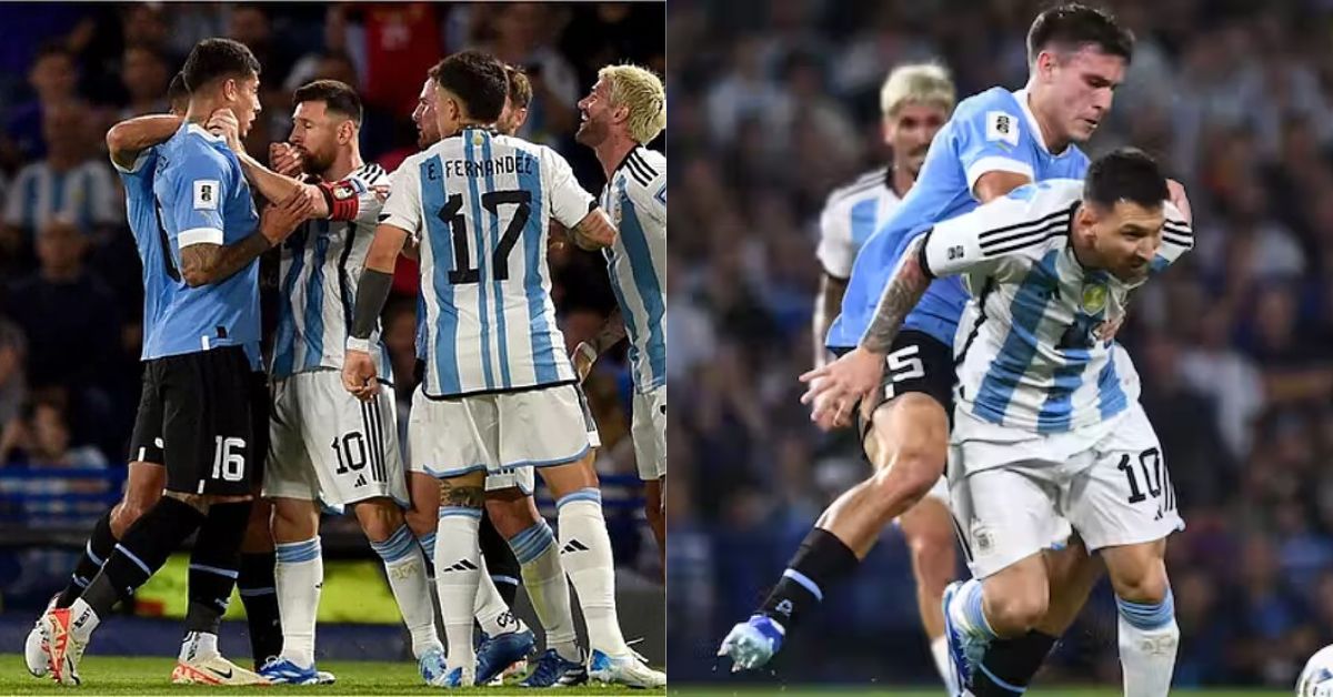 Lionel Messi demanded respect from Manuel Ugarte