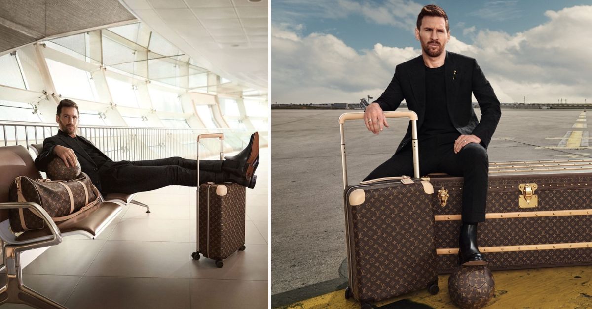 Lionel Messi in the Louis Vuitton commercial
