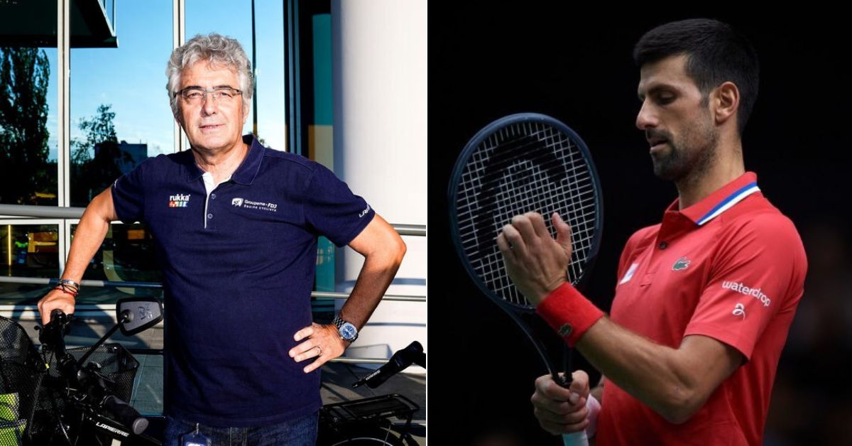 Marc Madiot and Novak Djokovic. (Credits- LP/Icon Sport/ Hugo Pfeiffer, Proflmedia)