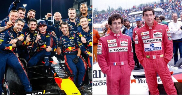 Max Verstappen and Red Bull break another record set by Ayrton Senna and Alain Prost in 1988. (Credits - Facebook, Instagram)