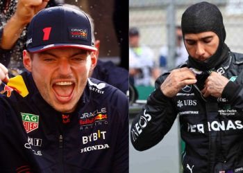 Max Verstappen (left), Lewis Hamilton (right) (Credits- Twitter, GPblog.com)