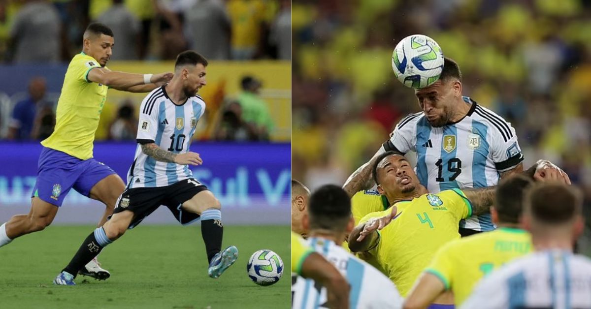 Nicolas Otamendi's goal gives Lionel Messi and Argentina the win against Brazil