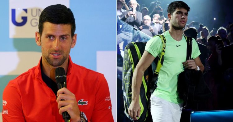 Novak Djokovic and Carlos Alcaraz. (Credits- Reuters/ Scanpix, X).jpeg