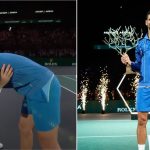 Novak Djokovic and Grigor Dimitrov after the final at Paris Masters. (Credits- X, Corinnedubreuil/ATP Tour)