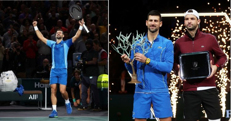 Novak Djokovic and Grigor Dimitrov. (Credits-Reuters/Stephanie Lecocq, X)