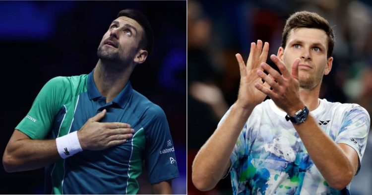 Novak Djokovic and Hubert Hurkacz