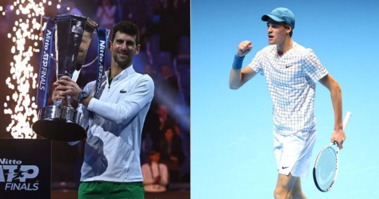 Novak Djokovic and Jannik Sinner. (Credits- Corinne Dubreuil/ FFT, Getty Images)