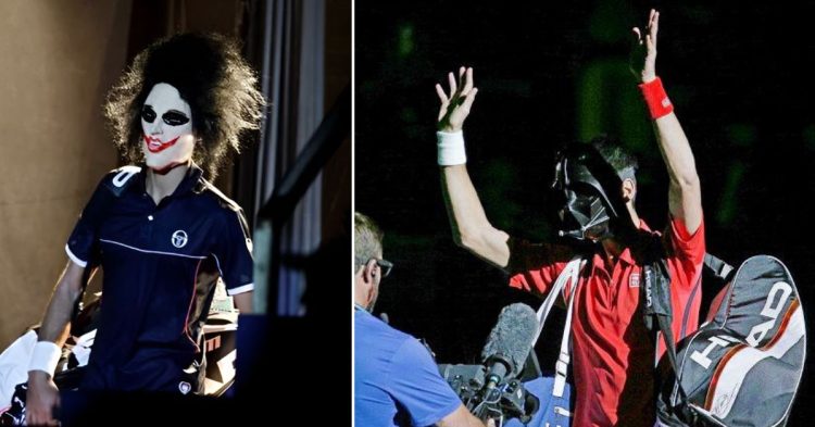 Novak Djokovic as Joker and Darth Vader