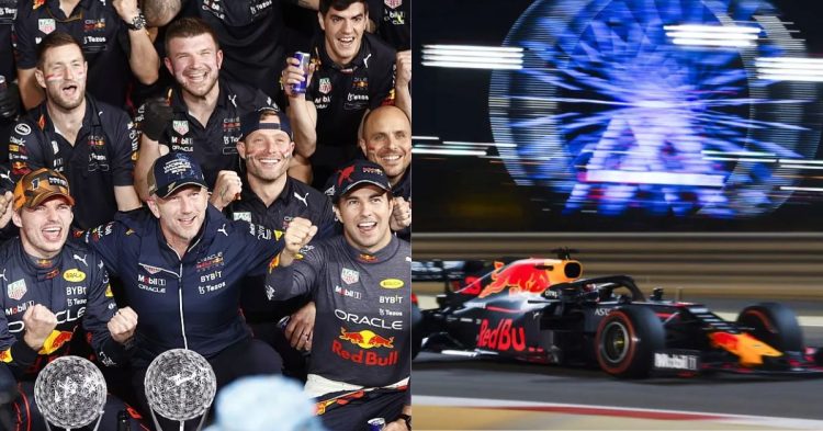 Oracle Red Bull Racing Formula 1 team (left), Red Bull's RB19 car (right) (Credits- Autosport, F1)