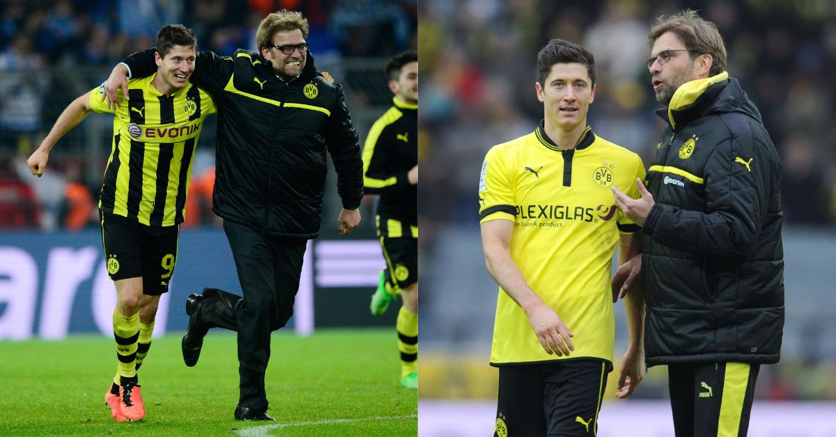 Robert Lewandowski and Jurgen Klopp had a lot of success at Borussia Dortmund