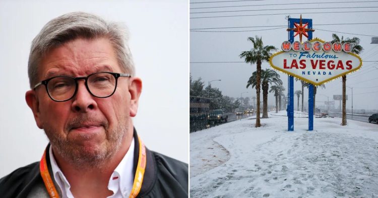 Ross Brawn admits to not accounting for weather while scheduling the Las vegas Grand Prix (Credits - Planet F1, Just Us Vegas)
