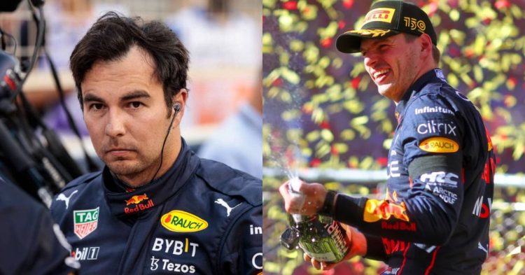 Sergio Perez (left), Max Verstappen (right) (Credits- thejudge13, F1)