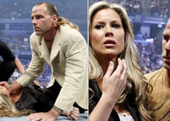 Shawn Michaels' wife Rebbeca was heavily injured after the confrontation