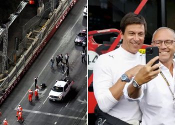 Toto Wolff supports F1 as fans and media criticize the sport for the drain hole incident at the Las Vegas GP. (Credits - IMAGO, Racing News 365)