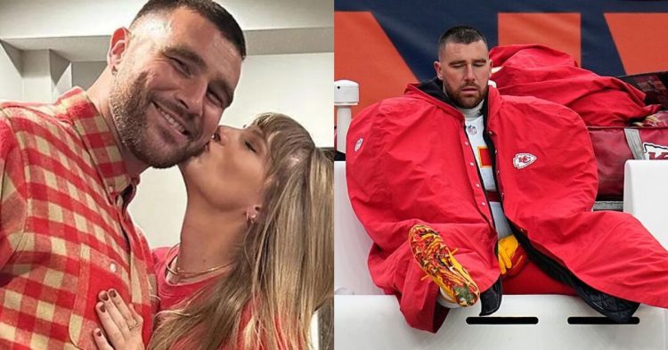 Travis Kelce and Taylor Swift (credits-X)