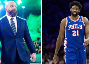 Triple H and Joel Embiid