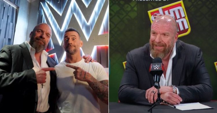 Triple H is thrilled to have CM Punk back in WWE
