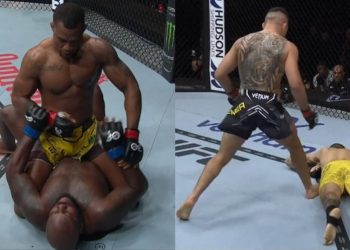 UFC Sao Paulo - Derrick Lewis vs. Jailton Almeida(left), Elves Brener vs. Kaynan Kruschewsky(right)