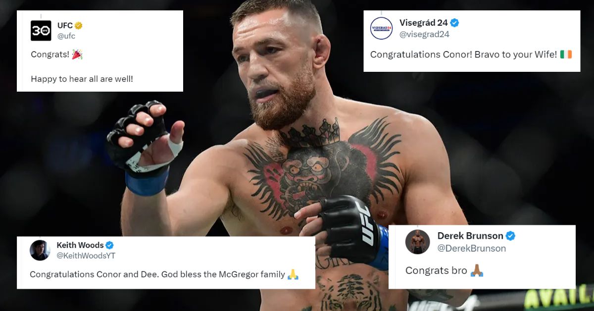 UFC fan congratulate Conor McGregor for becoming a father for the fourth time