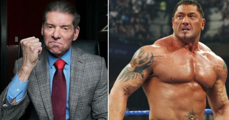 Vince McMahon fined Batista $100,000(Credit - Reddit and WrestleTalk)